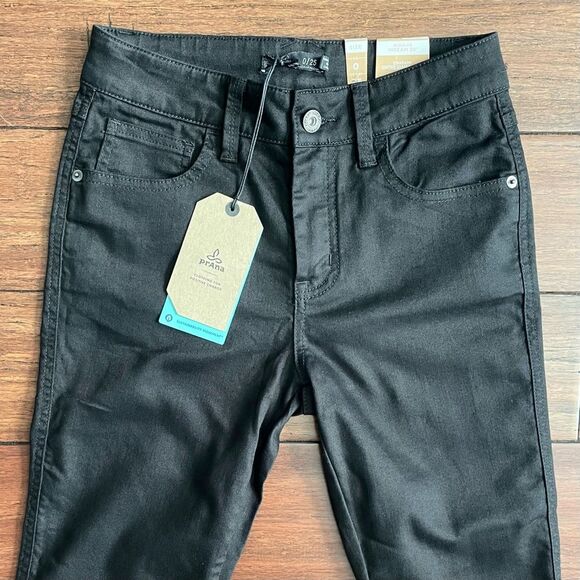 Prana Oday Jean Regular Inseam Black Out Size 0/25 - Picture 7 of 15
